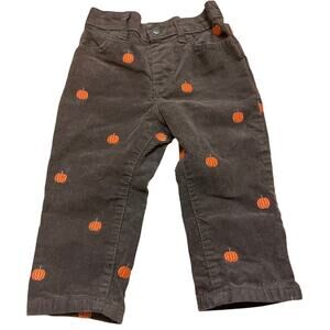Gymboree Lil Pumpkin Corduroy Pant 18-24 mths Embroidered Fall 2021